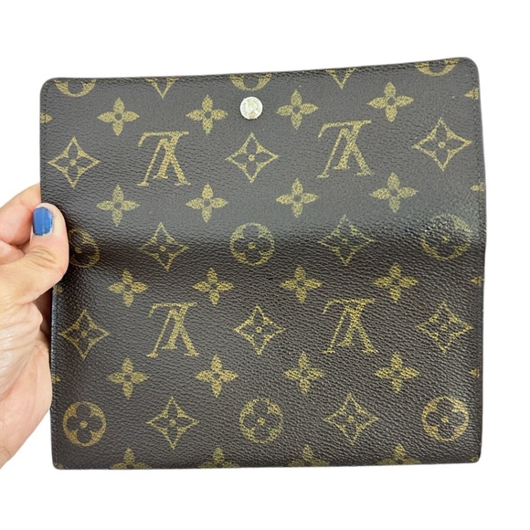 Vintage LOUIS VUITTON Monogram Canvas Sarah Women’s Long Wallet Brown Pr… - Picture 7 of 16